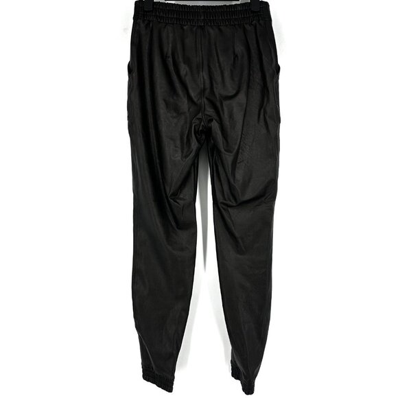 Spanx Leather-Like High Rise Jogger Pants Black Small - Picture 6 of 12